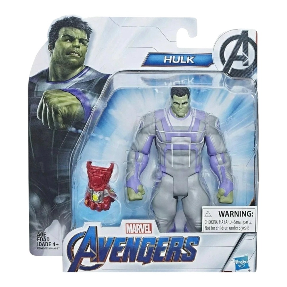 Marvel‎ Avengers Titan Hero Series Hulk Action Figure W/ Infinity Gauntlet 6"